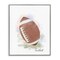 Stupell Industries Soft Pastel Football Framed Giclee Design by Matthew Piotrowicz